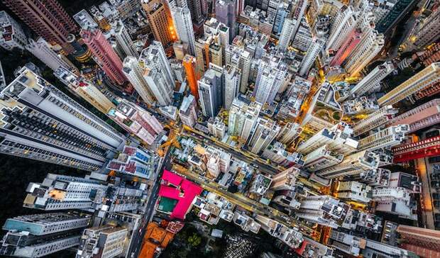 Гонконгский муравейник с высоты птичьего полёта