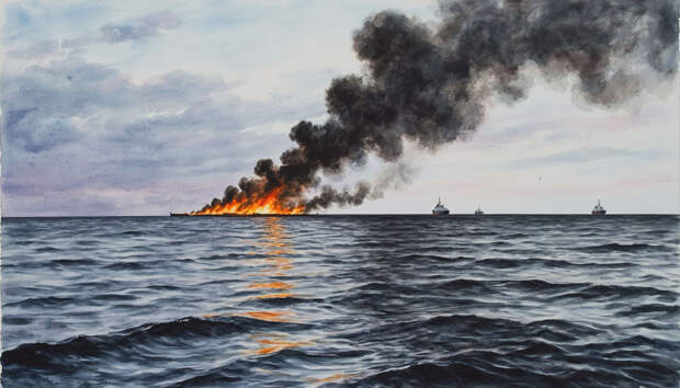 Огненные вихри как инструмент очистки океана от разливов нефти