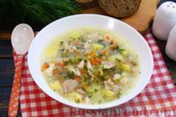 Фото к рецепту: Куриный суп с солёными огурцами