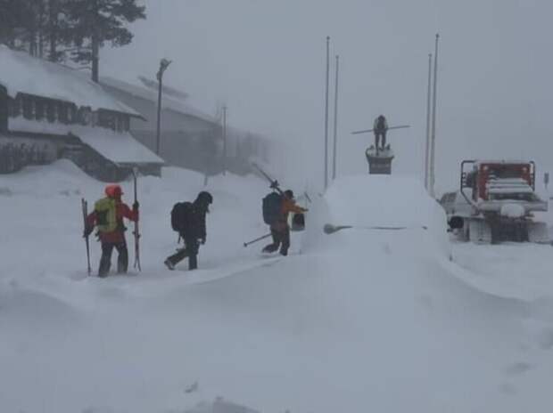 Десять лыжников пропали без вести после схода лавины