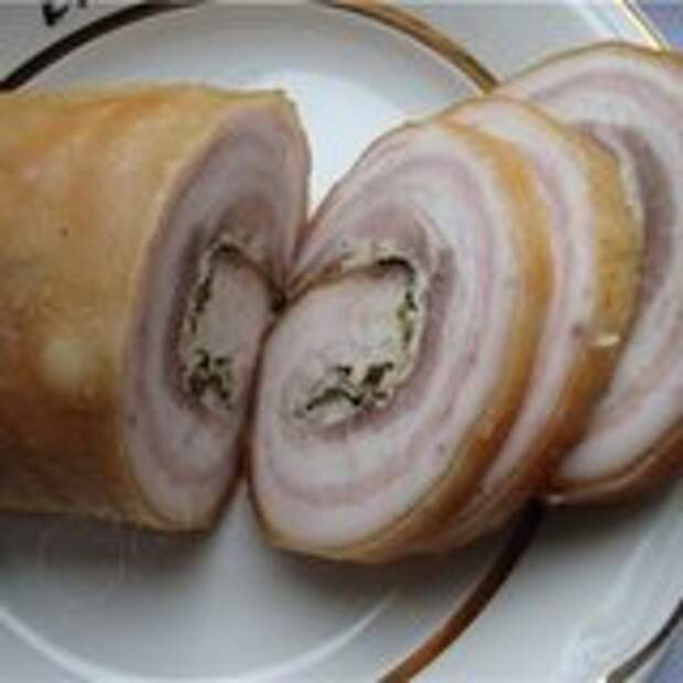 Рулет из сала
