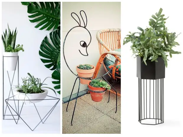 Подставки для растений своими руками: типы, материалы, фото