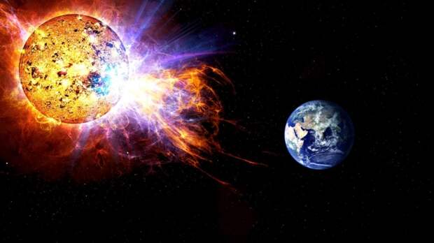 Облако плазмы от мощнейшей вспышки на Солнце ударило по Земле, ожидается сильная магнитная буря