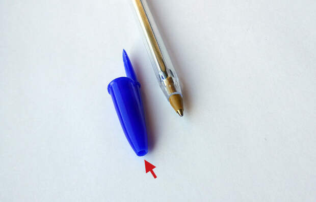 Колпачок - важная деталь шариковой ручки.