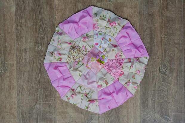 Шьем круглые подушки в технике bubble quilt