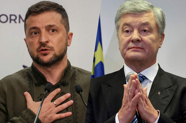 МВД объявило в розыск Зеленского и экс-президента Украины Порошенко