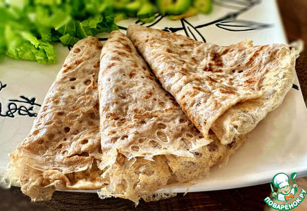 Блины из зеленой гречки