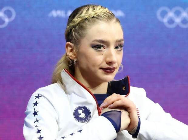 Ликование фигуристки Эмбер Гленн из-за баллов Аделии Петросян попало в объективы