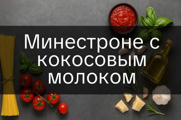 Минестроне с кокосовым молоком