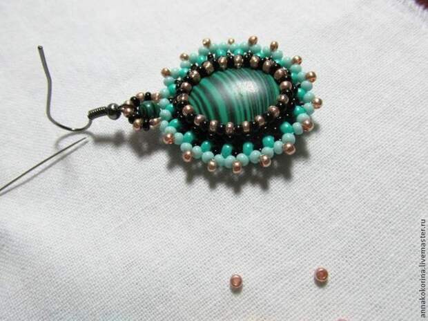Серьги из бисера своими руками