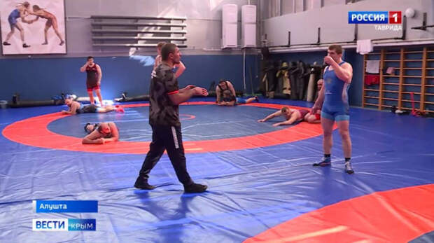 В Алуште провели открытую тренировку сборной России по греко-римской борьбе