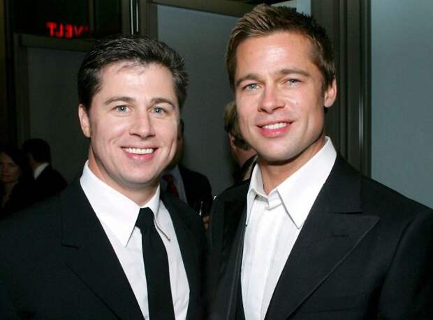 Brad Pitt With His Brother Doug