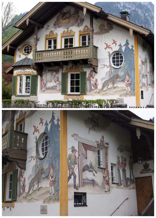 В деревне можно найти и дом Красной шапочки, который был создан его последователями в 1953 году (Обераммергау, Германия). 
