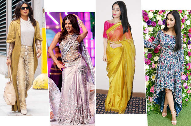 Картинки по запросу "Как одеваются известные индийские красавицы в реальной жизни"