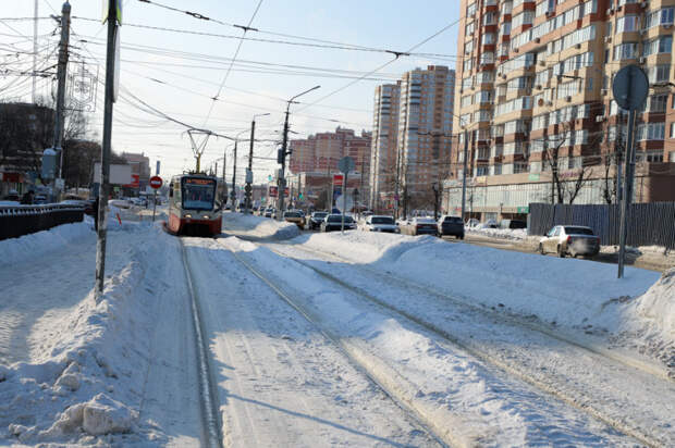 Схему движения трамваев на проспекте Ленина в Туле поменяют с 7 февраля