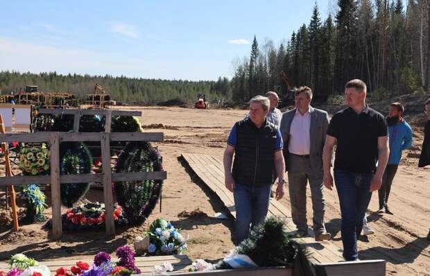 В Архангельске на кладбище Валдушки продолжается строительство новых секторов
