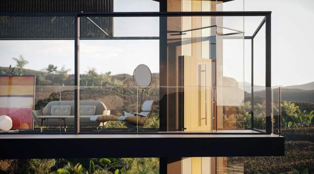 Украшением интерьера станут дизайнерская мебель и оригинальные аксессуары (концепт House on the Rice Paddy). | Фото: mymodernmet.com. Украшением интерьера станут дизайнерская мебель и оригинальные аксессуары (концепт House on the Rice Paddy). | Фото: mymodernmet.com.