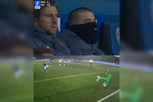 В "ПСЖ" сняли реакцию Шевалье и Забарного на отбитый Сафоновым пенальти