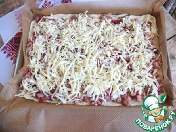 Пирог с сыром и колбасой Масло сливочное