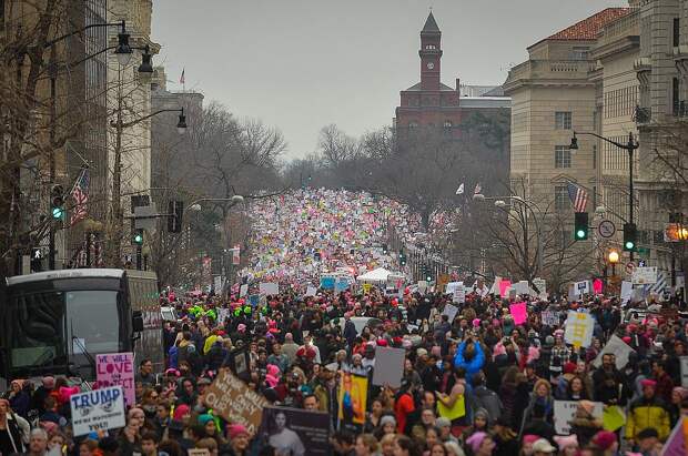 По предварительным оценкам, на акцию в Вашингтоне пришло полмиллиона человек Фото: REUTERS