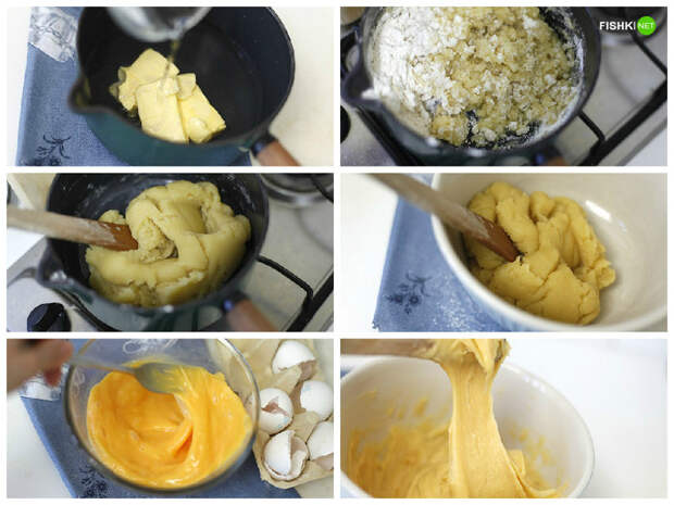 Начинаем готовить заварные пирожные родом из детства вкуснятина, детство, домашнее, ностальгия, пошагово, рецепты