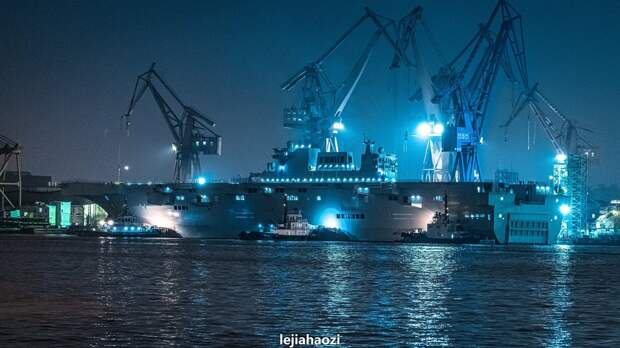Второй вертолетоносец Type 075 после ходовых испытаний