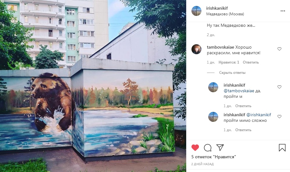 Фото дня: современное искусство в проезде Шокальского