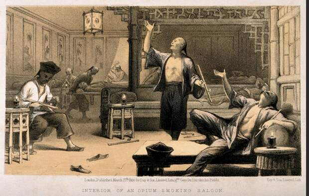 Опиумные курильщики 19 век в Китае