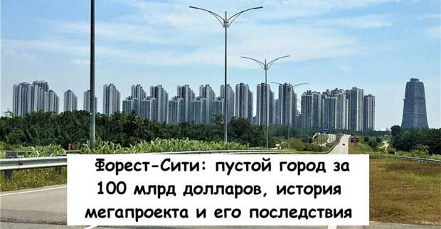 Форест-Сити: пустой город за 100 млрд долларов, история мегапроекта и его последствия