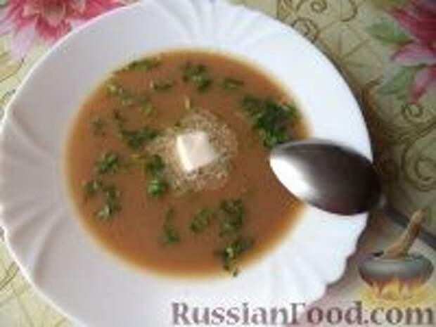 Фото приготовления рецепта: Суп-пюре из фасоли и чечевицы - шаг №9