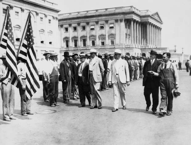США в годы Великой Депрессии. Марш ветеранов Первой Мировой, 1932 год