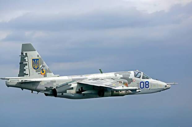 Минобороны: ВС РФ сбили украинский Су-25