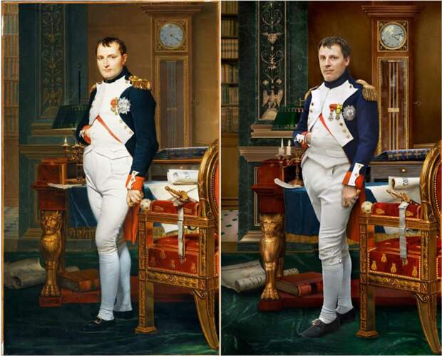 Фотограф воссоздал портреты 6 известных личностей с их потомками