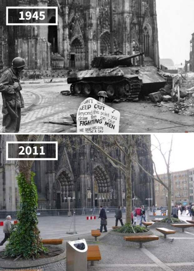 20 фотографий ″до и после″, показывающие, как изменился наш привычный мир