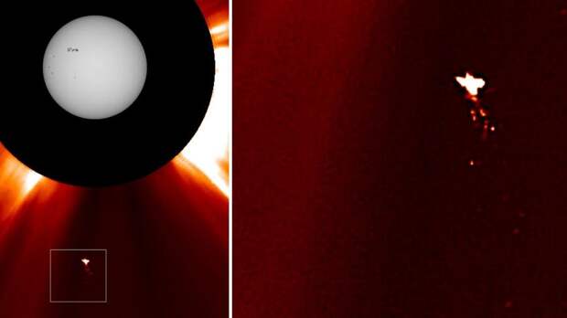 На Солнце засняли загадочный объект