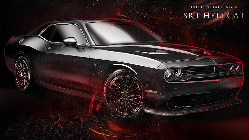 Поляки обшили салон Dodge Challenger Hellcat кожей слона