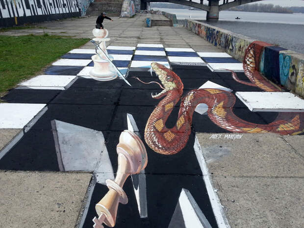 Как делают 3D рисунки