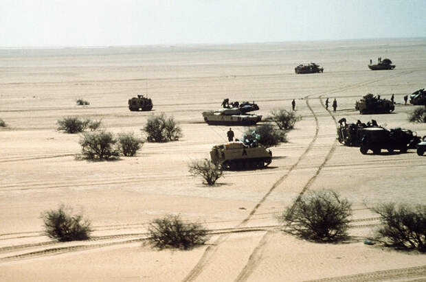 Техника 3-й бронетанковой дивизии армии США во время "Бури в пустыне"