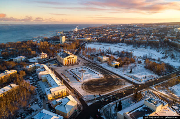 Петрозаводск с высоты, площадь кирова