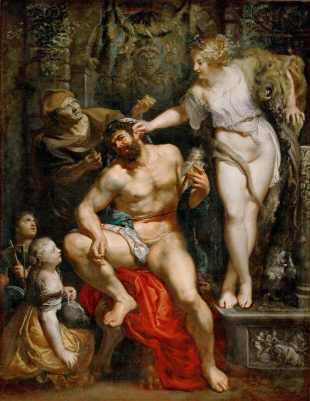 Питер Пауль Рубенс, "Геркулес и Омфала". 1602-1605 гг.