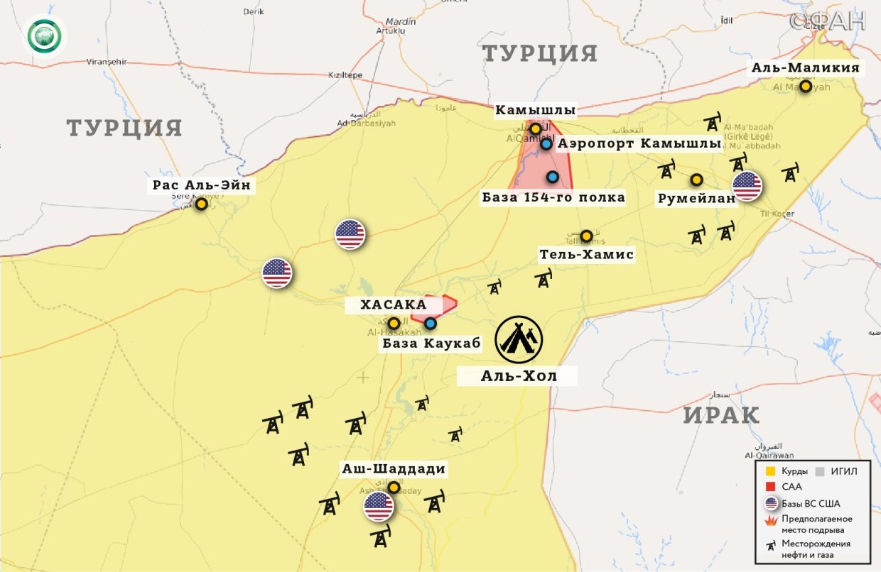 Карта военных действий — Хасака