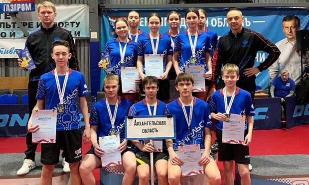 Теннисисты Архангельской области стали чемпионами СЗФО