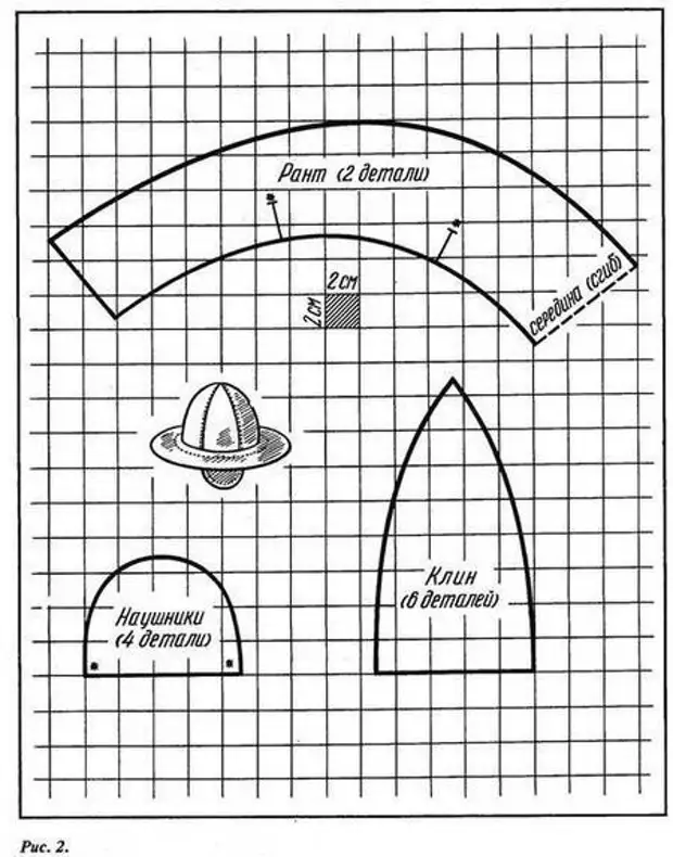 Советская панамка раскладушка выкройка