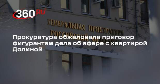 Прокуратура обжаловала приговор фигурантам дела об афере с квартирой Долиной