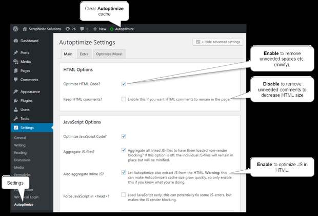 autoptimize-plugin-settings