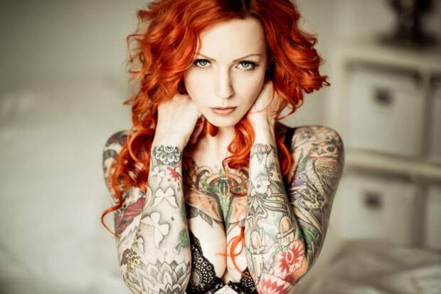 Красивые девушки и их милые татуировки