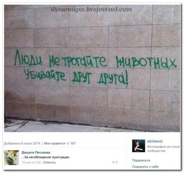 Прикольные комменты и СМС-переписка (36 фото)