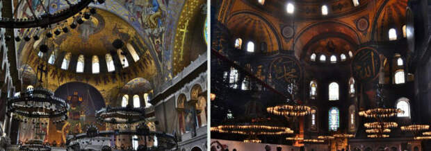Собор св. Николая (слева) и собор св. Софии (справа). /Фот: silver-ring.ru, пользовтаель pink_mathilda