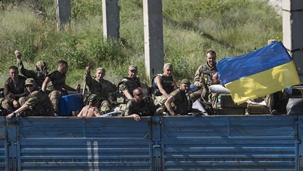 Украинские военные в Луганской области. Архивное фото