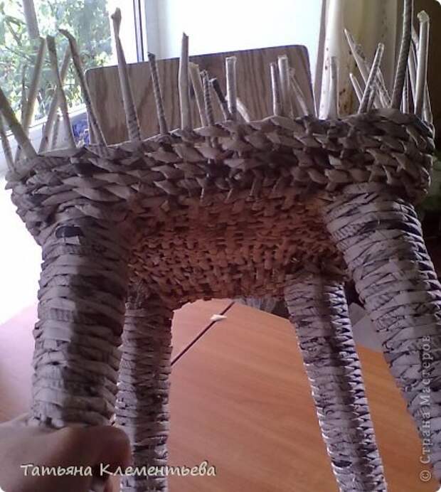 Комфортный плетеный стул (мастер-класс) фото 4